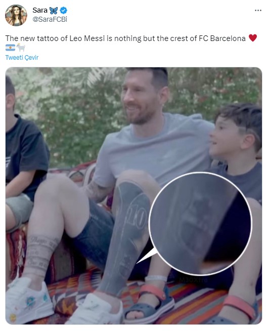 Suudi Arabistan'da görüntülendi! Messi'nin bacağındaki yeni dövmesi hayranlarını ayağa kaldırdı