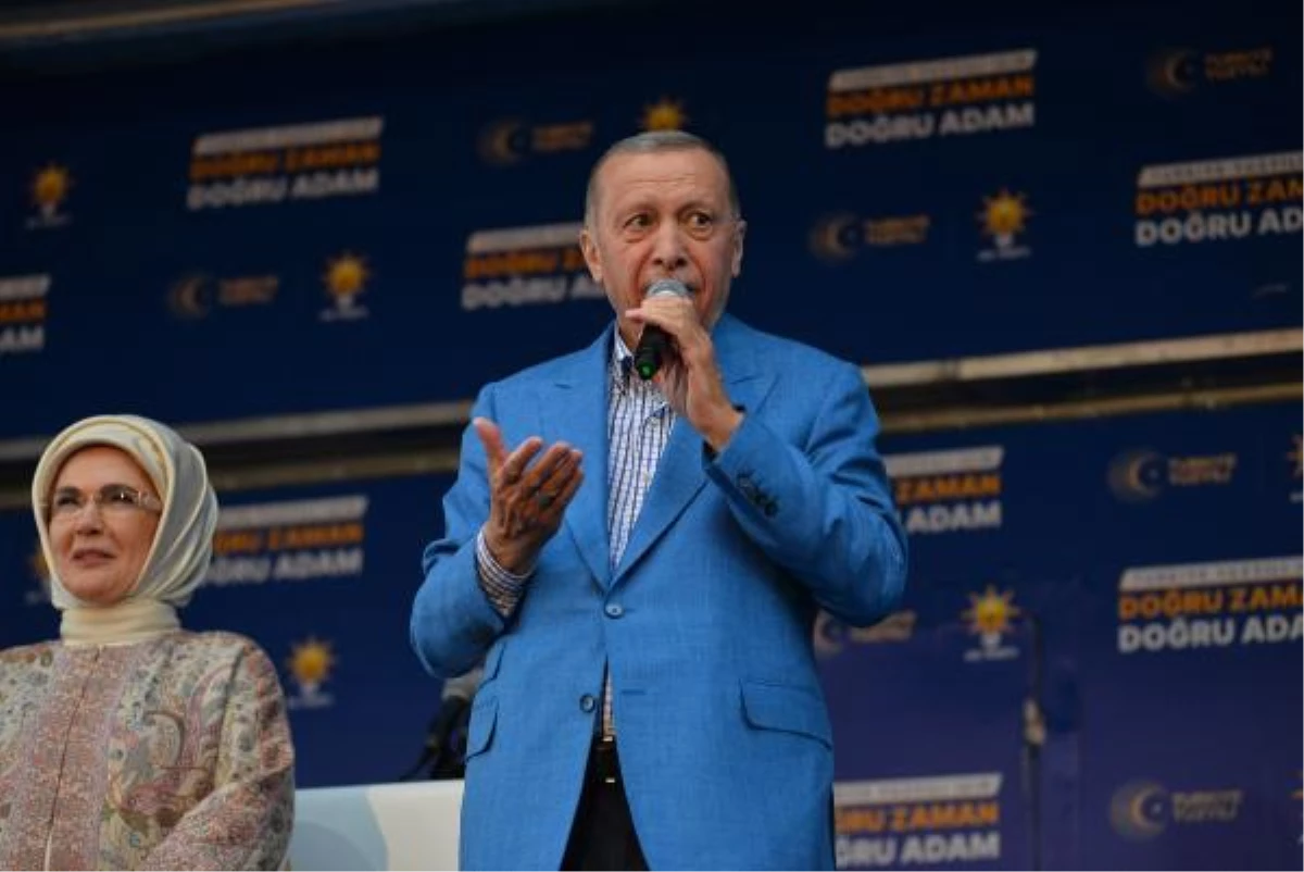 Cumhurbaşkanı Erdoğan Mersin\'de konuştu: \'Bu seçim teröristlere bırakılmayacak\'