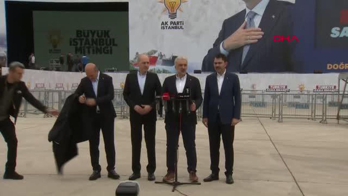 Soylu ve Kurum, İstanbul mitingi için basın toplantısı düzenledi
