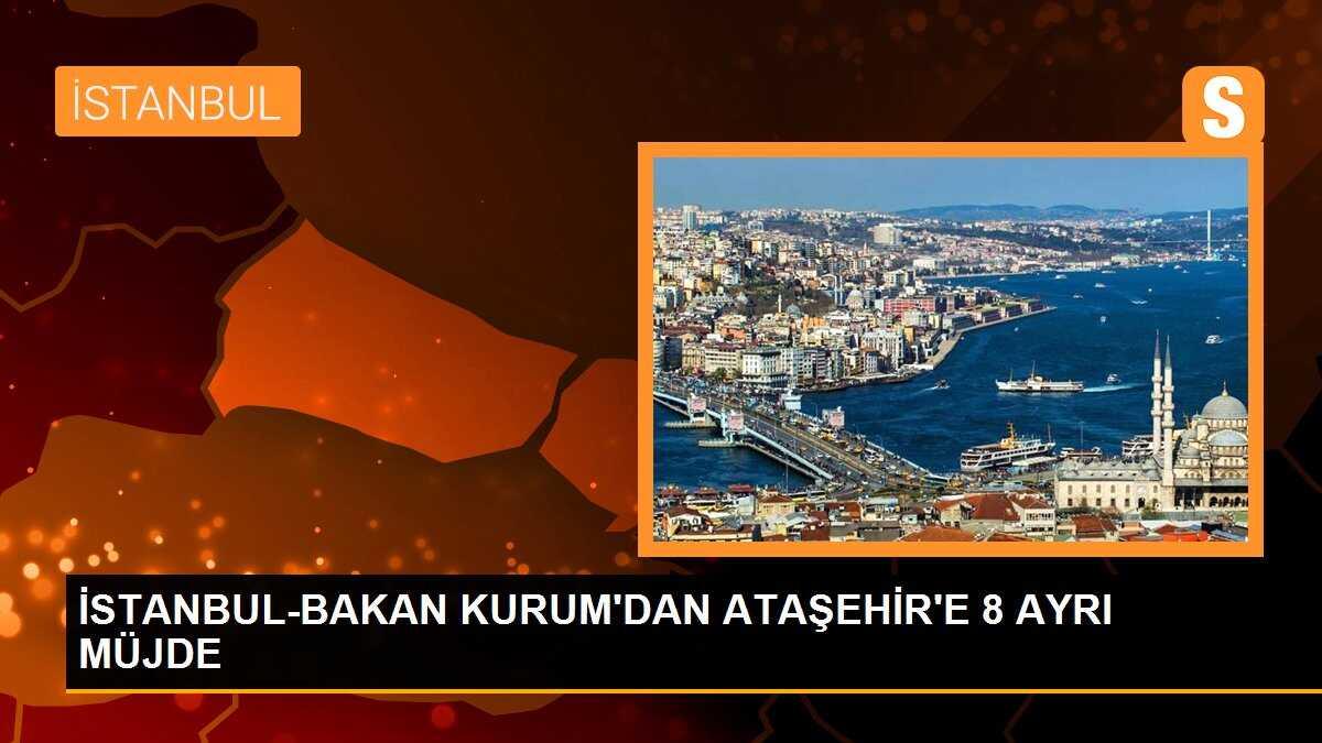 Çevre Bakanı Murat Kurum Ataşehir\'de 8 müjde verdi