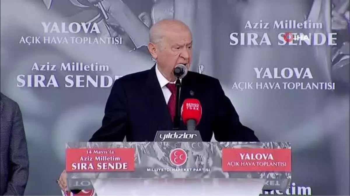 MHP Genel Başkanı Devlet Bahçeli: "Hans\'a, Sam\'a, Johny\'e, Frank\'a, Henry\'e, aziz milletin, aziz vatan evladı Cumhurbaşkanımız Recep\'i ezdirmeyeceğiz"