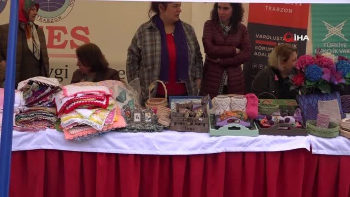 Trabzonda depremzedeler için hayır panayırı düzenlendi