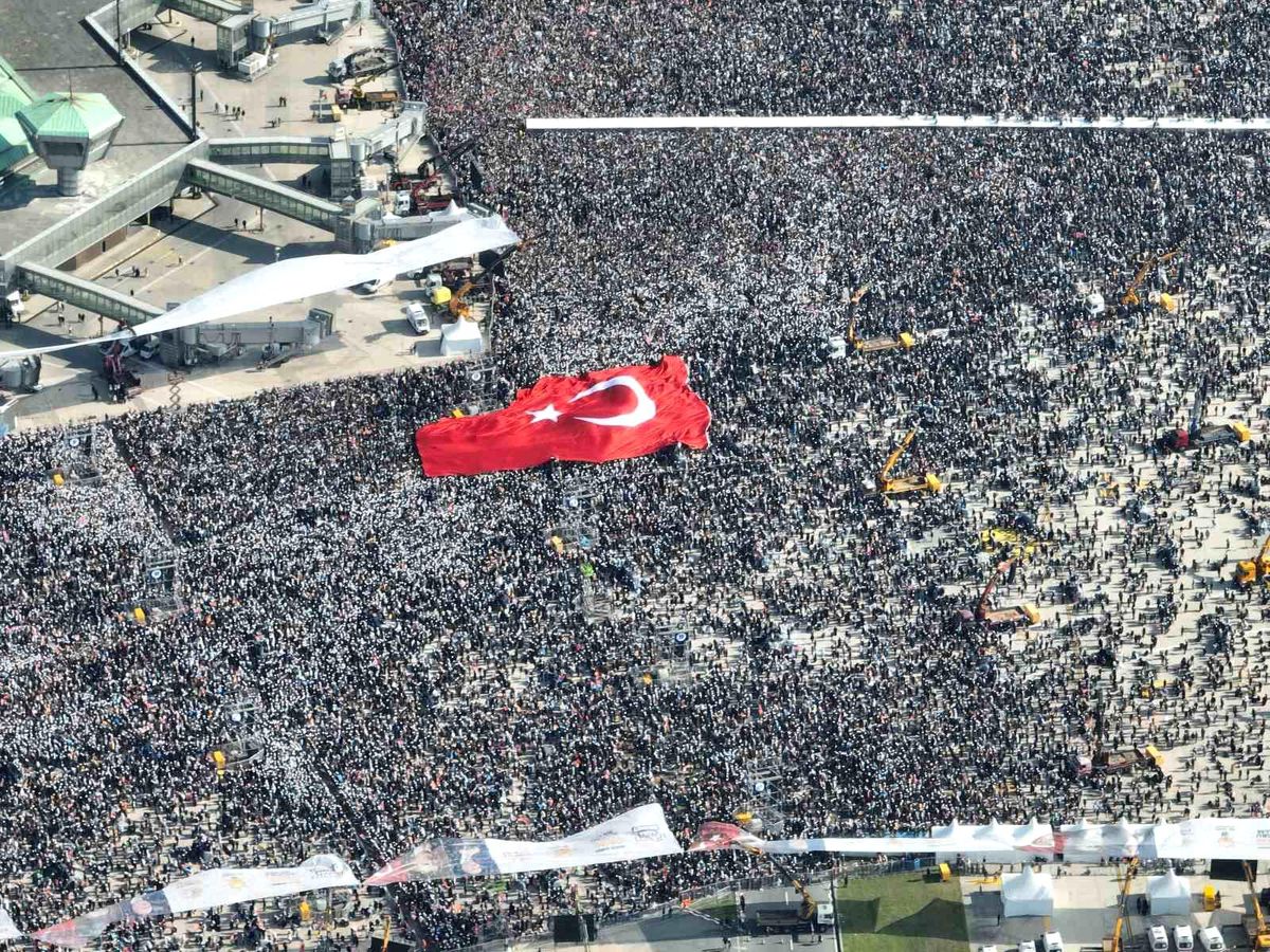 Büyük İstanbul Mitingi Dron ile Görüntülendi