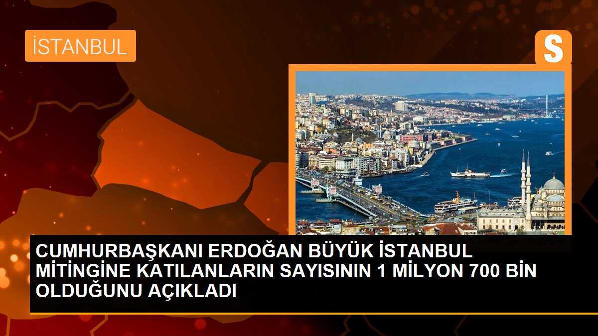 İstanbul\'da Büyük Miting: 1 Milyon 700 Bin Kişi Katıldı