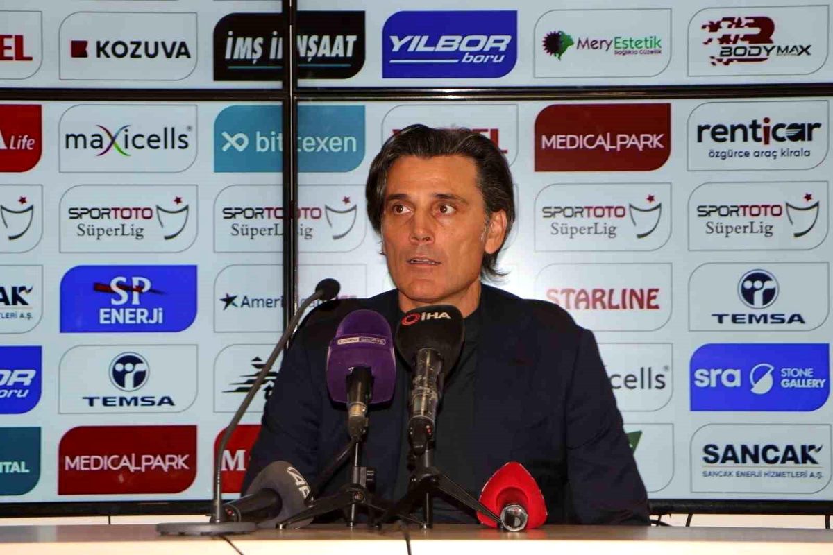 Adana Demirspor Teknik Direktörü Vincenzo Montella Maç Sonu Açıklamaları