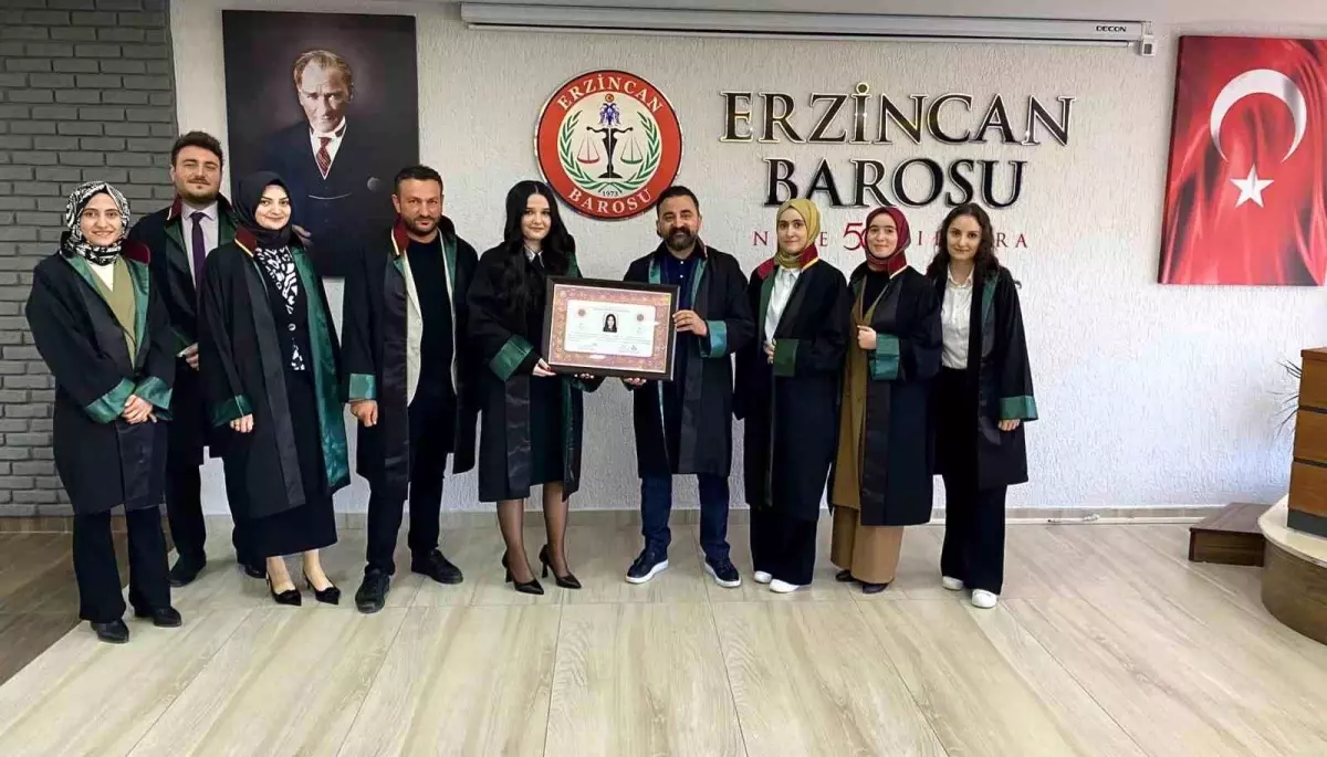 Erzincan Barosu\'nda Stajını Tamamlayan Avukatlar Meslek Hayatına Adım Attı