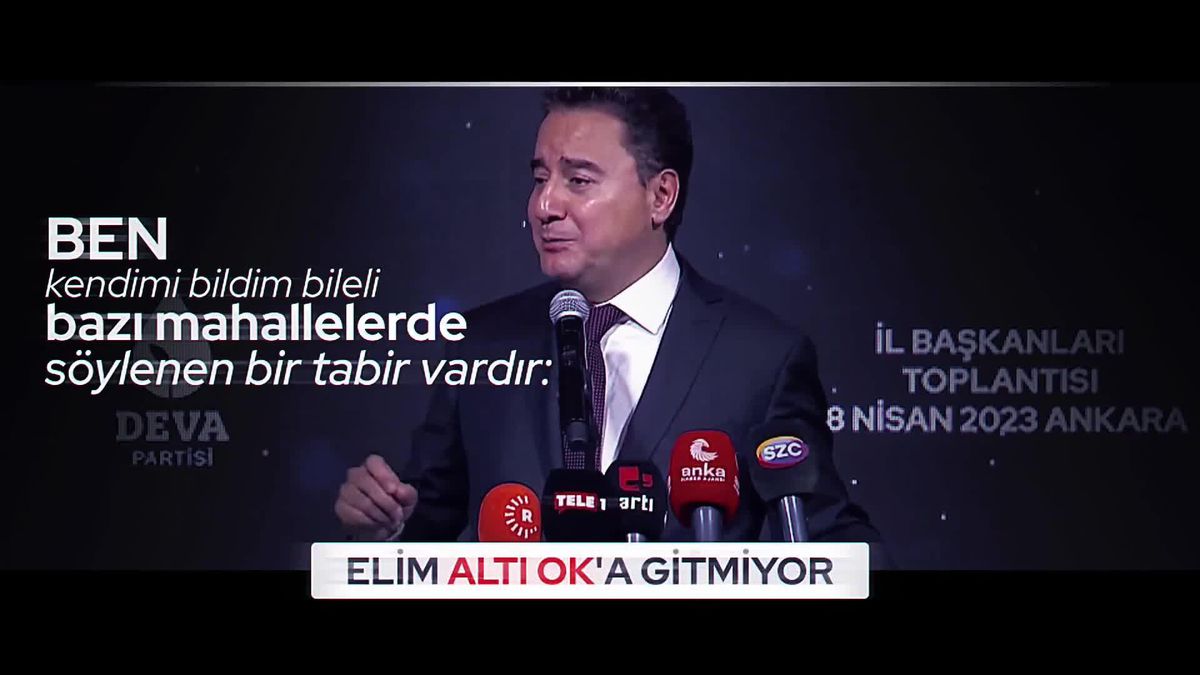 DEVA Partisi Lideri Ali Babacan: 'Elim AK Parti'ye Gitmiyor'