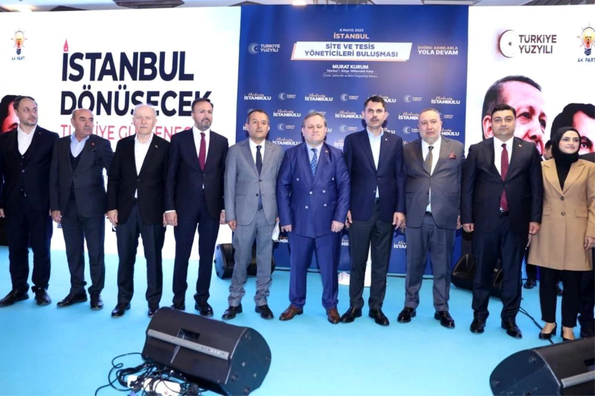 Bakan Kurum, İstanbul Site ve Tesis Yöneticileri ile Buluştu