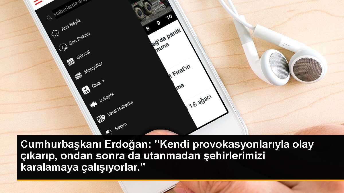 Cumhurbaşkanı Erdoğan: Provokasyonlarla şehirlerimizi karalamaya çalışıyorlar