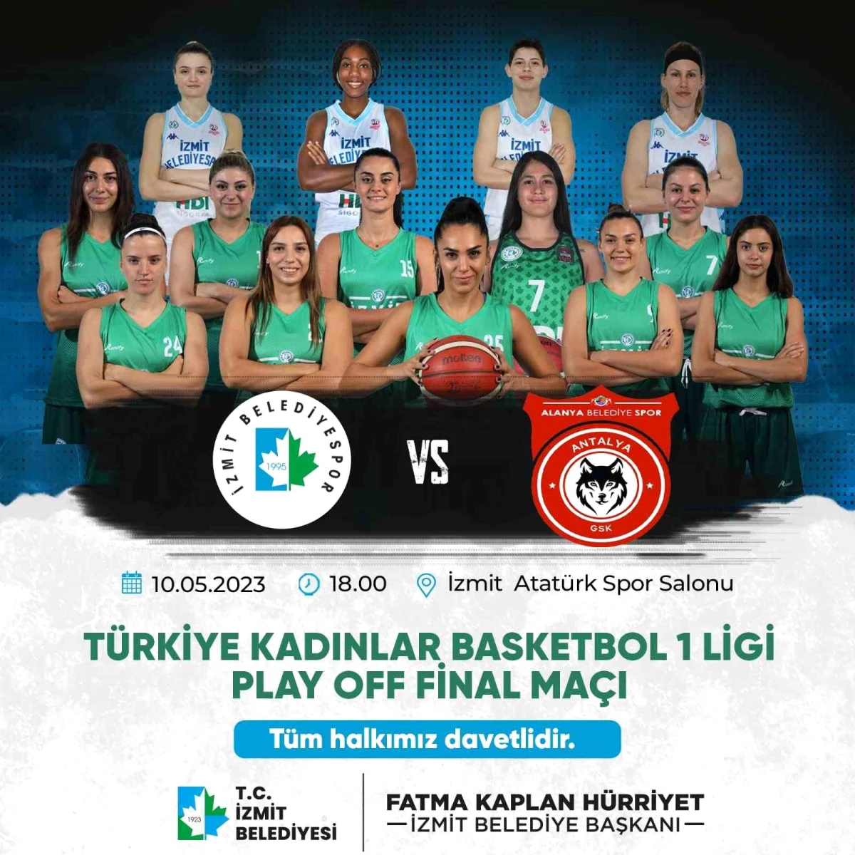İzmit Belediyespor Kadın Basketbol Takımı Final Serisinde