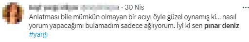 Pınar Deniz, Yargı dizisindeki başarılı performansıyla izleyicilerden tam not aldı