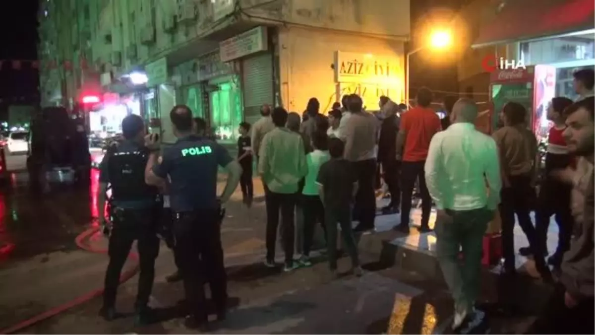 Cizrede gece yarısı çıkan yangına bahçe hortumuyla müdahale yapıldı