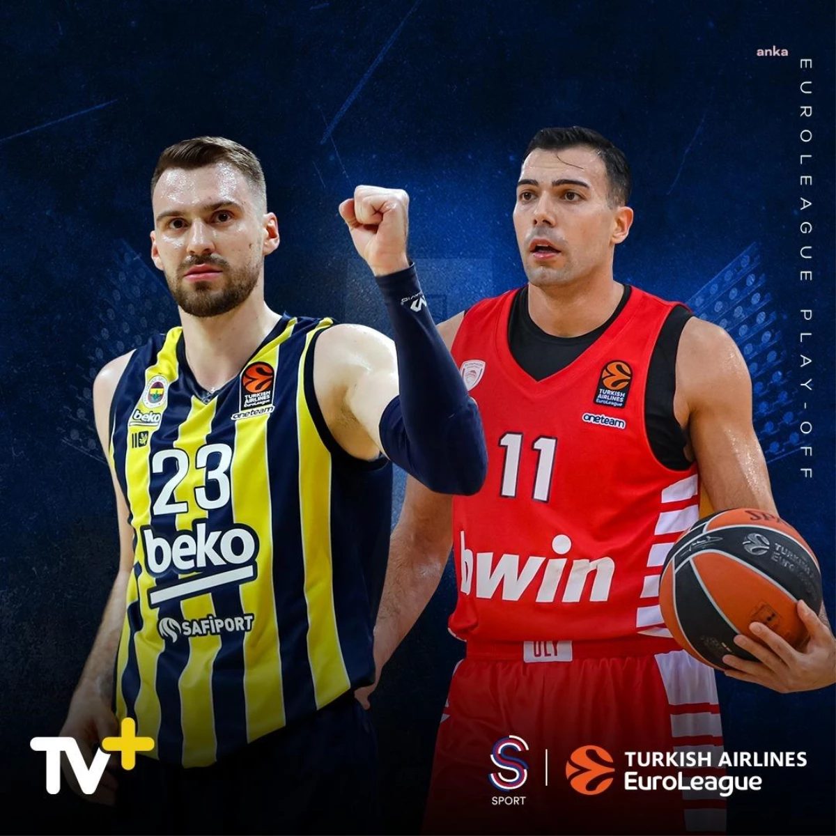 Fenerbahçe Beko-Olympiakos maçı TV+\'da canlı yayınlanacak