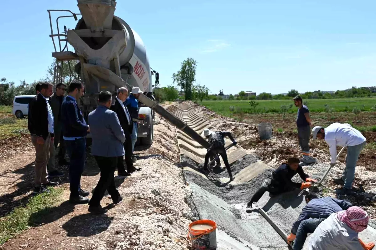 Gaziantep\'te Körkün Höyük Arığı Sulama Kanalı için çalışmalar başladı