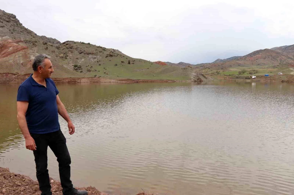 Erzurum\'da Toprakkale Mahallesi\'ne yapılan gölet 10 bin dönüm araziyi sulayacak