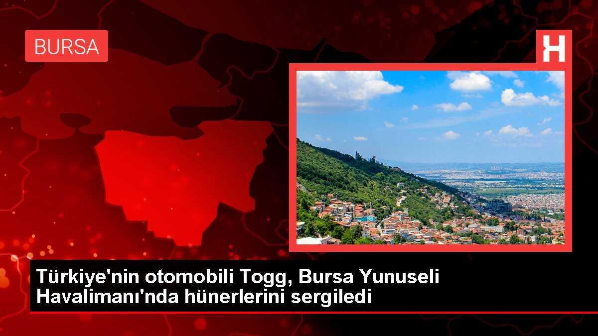 Türkiye'nin Otomobili TOGG Bursa Yunuseli Havalimanı'nda Drift Gösterisi Yaptı