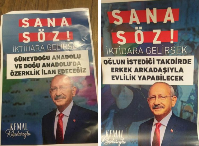 CHP, YSK'yı uyarmıştı! Kılıçdaroğlu ile ilgili sahte afişler piyasaya sürüldü