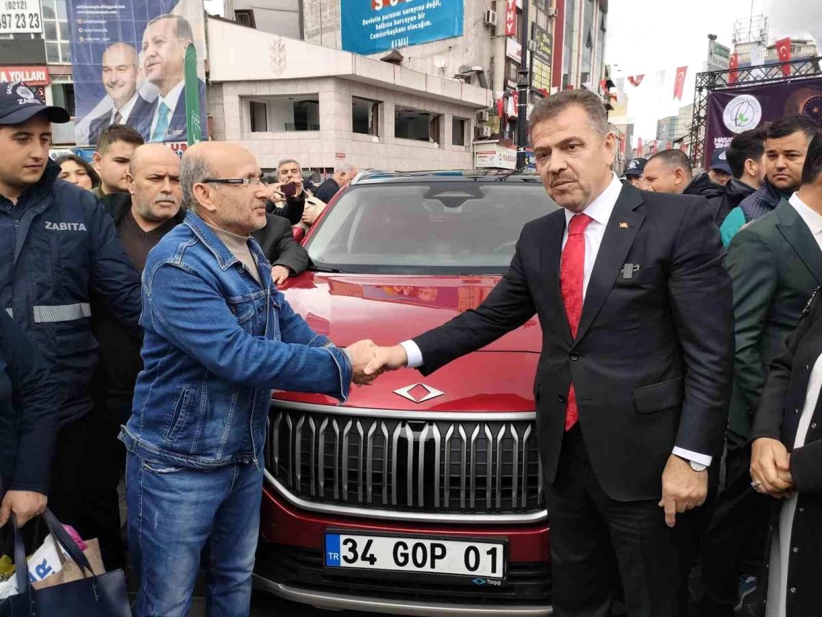 Türkiye\'nin ilk yerli ve milli otomobili Togg Gaziosmanpaşa\'da tanıtıldı