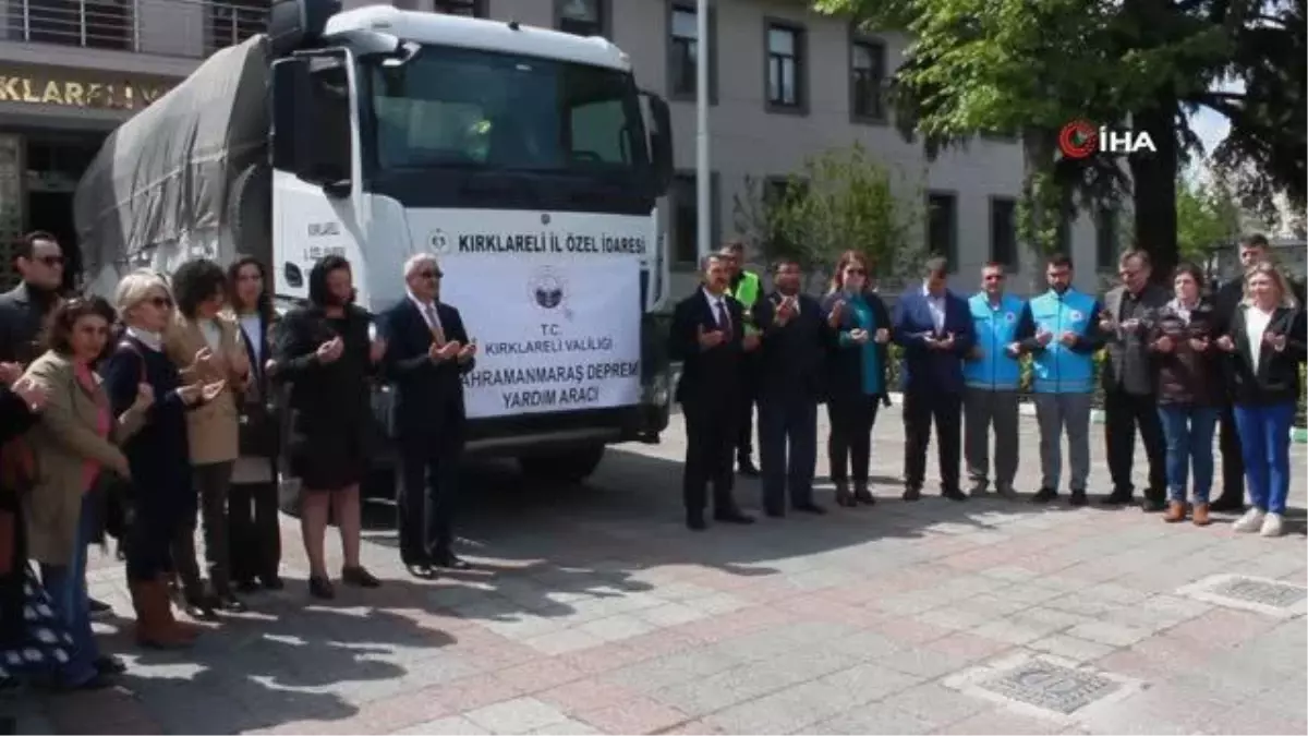 Kırklareliden deprem bölgesine yardım