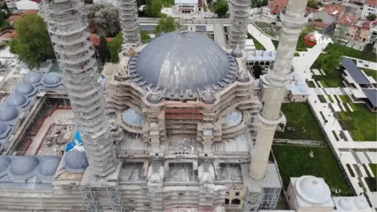 Mimar Sinanın ustalık eseri Selimiye Camii yıl sonunda modern görünüme kavuşacak