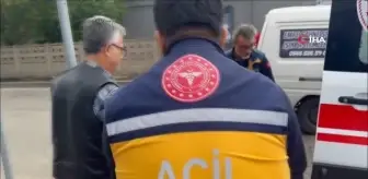 Temizlik aracı yayaya çarptı