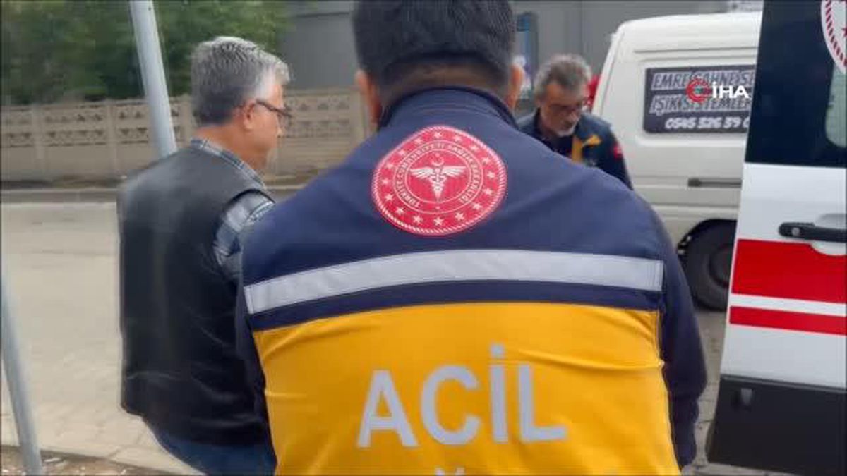 Temizlik aracı yayaya çarptı