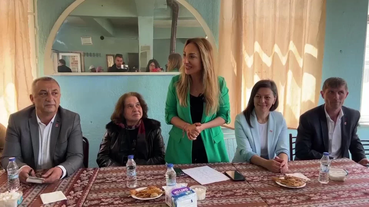 CHP Kadın Kolları Genel Başkanı Aylin Nazlıaka, Kütahya\'da yurttaşlarla buluştu