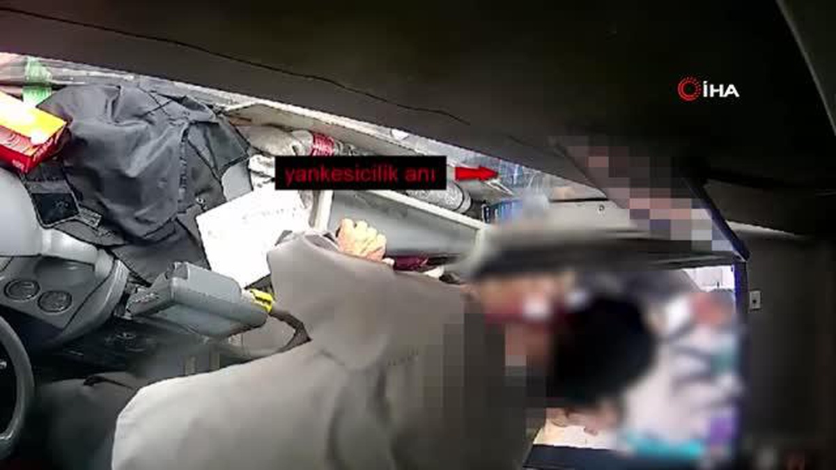 Cep telefonu çalan yankesici önce kameralara sonra polise yakalandı