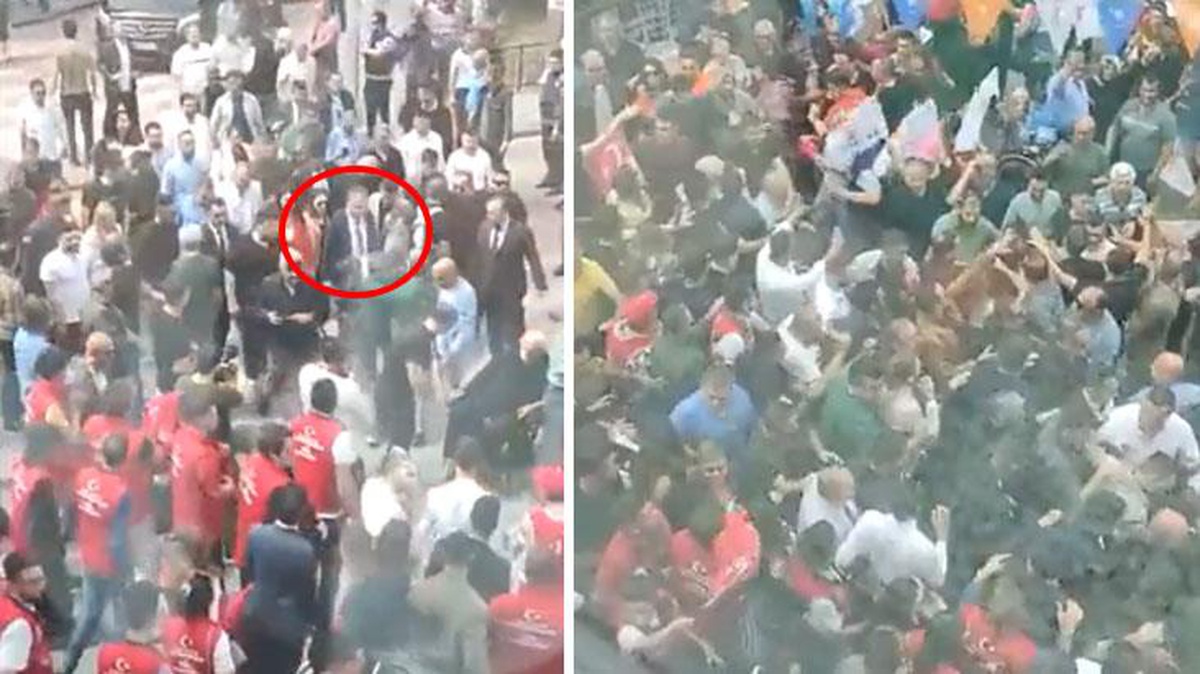 CHP\'li başkan AK Parti ve MHP standının önünden geçti, ortalık karıştı!