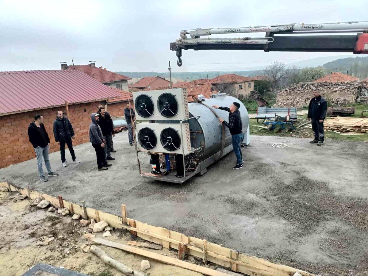 Yaylababa köyüne süt soğutma tankı kazandırıldı