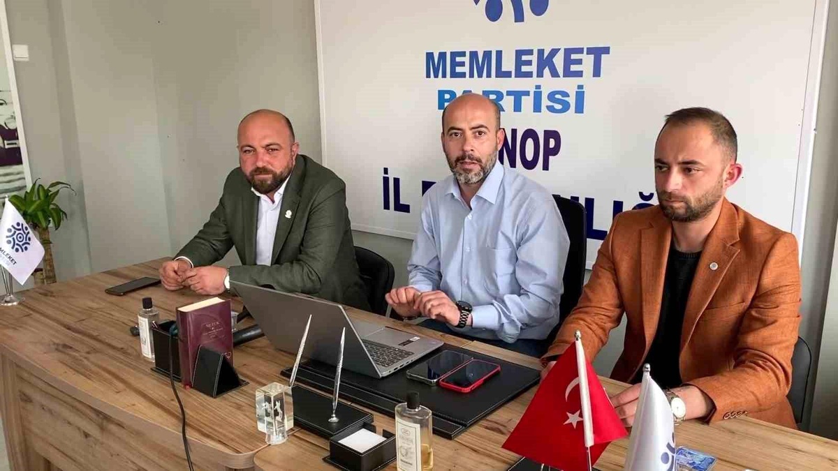 Memleket Partisi Sinop İl Başkanı: Recep Tayyip Erdoğan\'a destek vermeyeceğiz