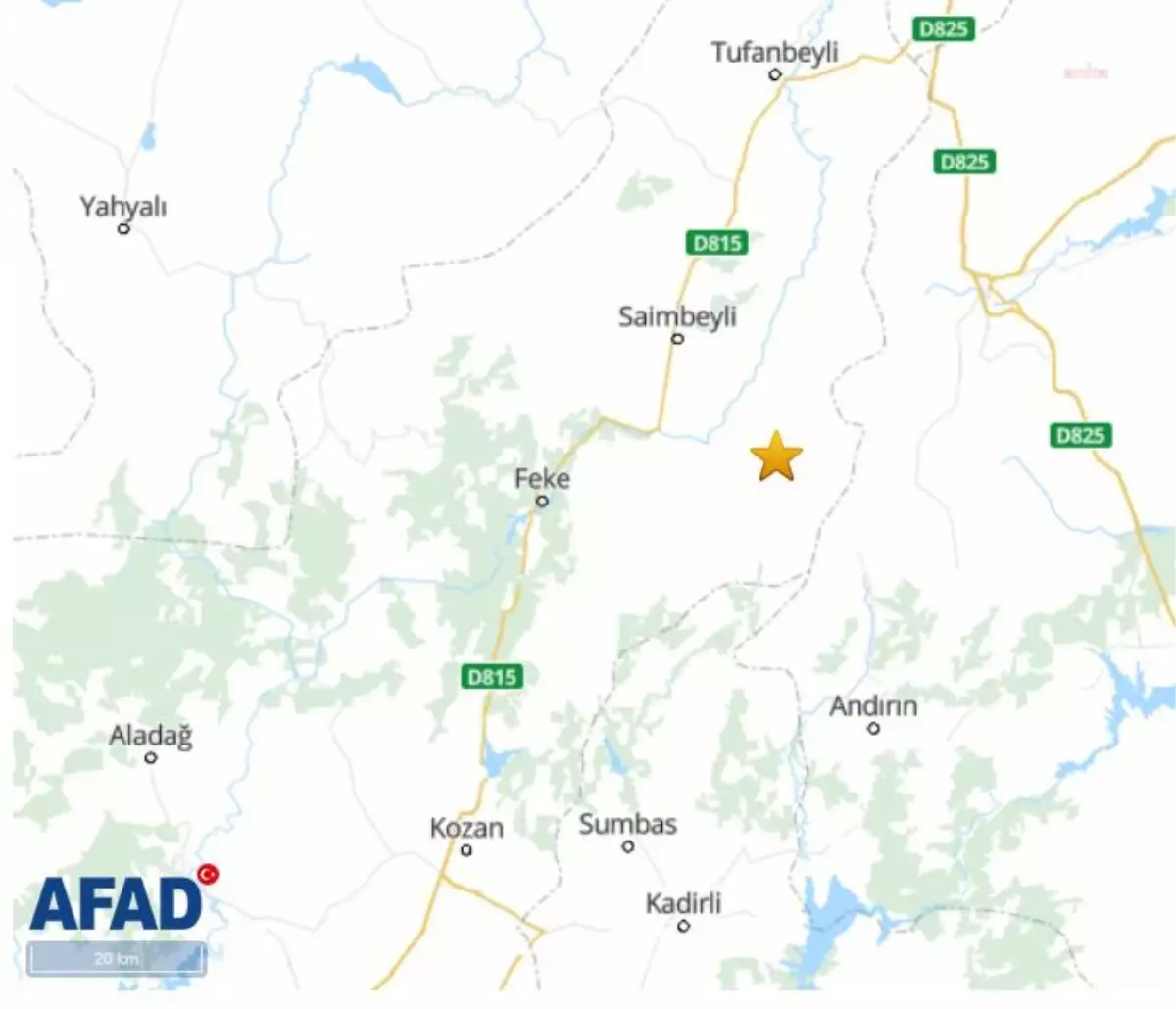 Adana\'da 4.5 ve 4.3 Büyüklüğünde Depremler Meydana Geldi