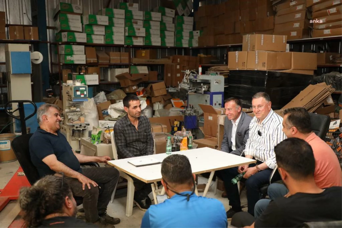Hatay Büyükşehir Belediye Başkanı Antakya Sanayi Sitesi esnafını ziyaret etti