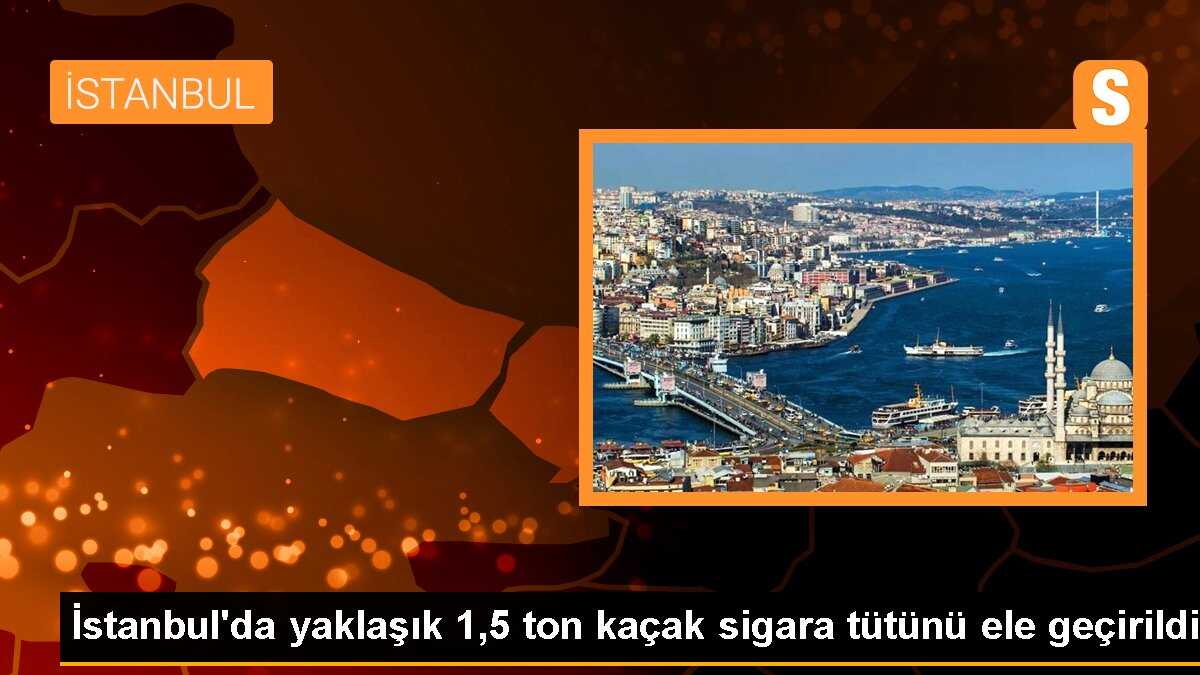 İstanbul\'da 1 Ton 450 Kilogram Kaçak Sigara Tütünü Ele Geçirildi