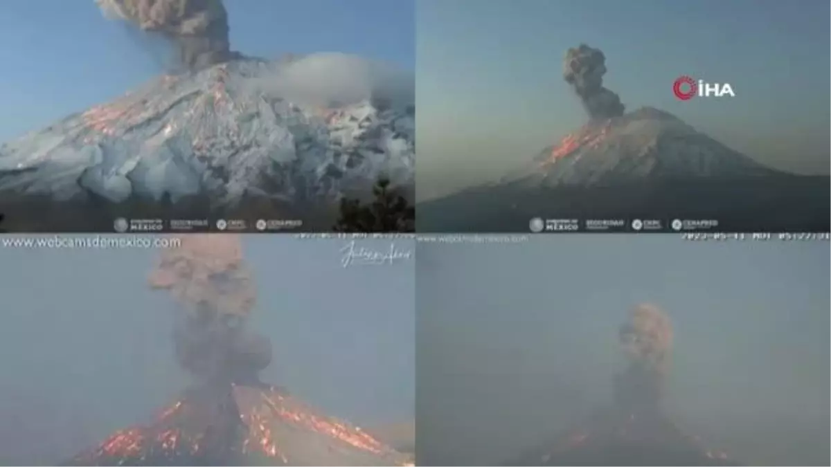 Popocatepetl Yanardağında şiddetli patlama: Küller evlere kadar ulaştı