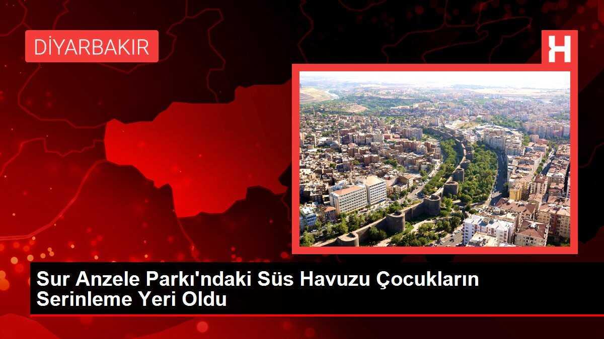 Diyarbakır'daki Tarihi Anzele Parkı'ndaki Süs Havuzu Çocukların Uğrak Yeri Oldu