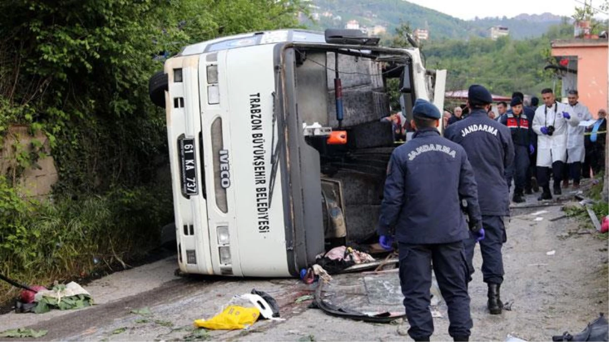 Trabzon\'daki feci otobüs kazasında can kaybı 6\'ya yükseldi