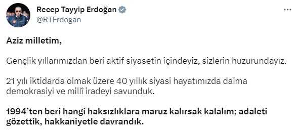 Cumhurbaşkanı Erdoğan'dan seçime saatler kala mesaj: 14 Mayıs'tan sonra da aşkla çalışmaya devam edeceğiz Cumhurbaşkanı Erdoğan'dan seçime saatler kala mesaj: 14 Mayıs'tan sonra da aşkla çalışmaya devam edeceğiz