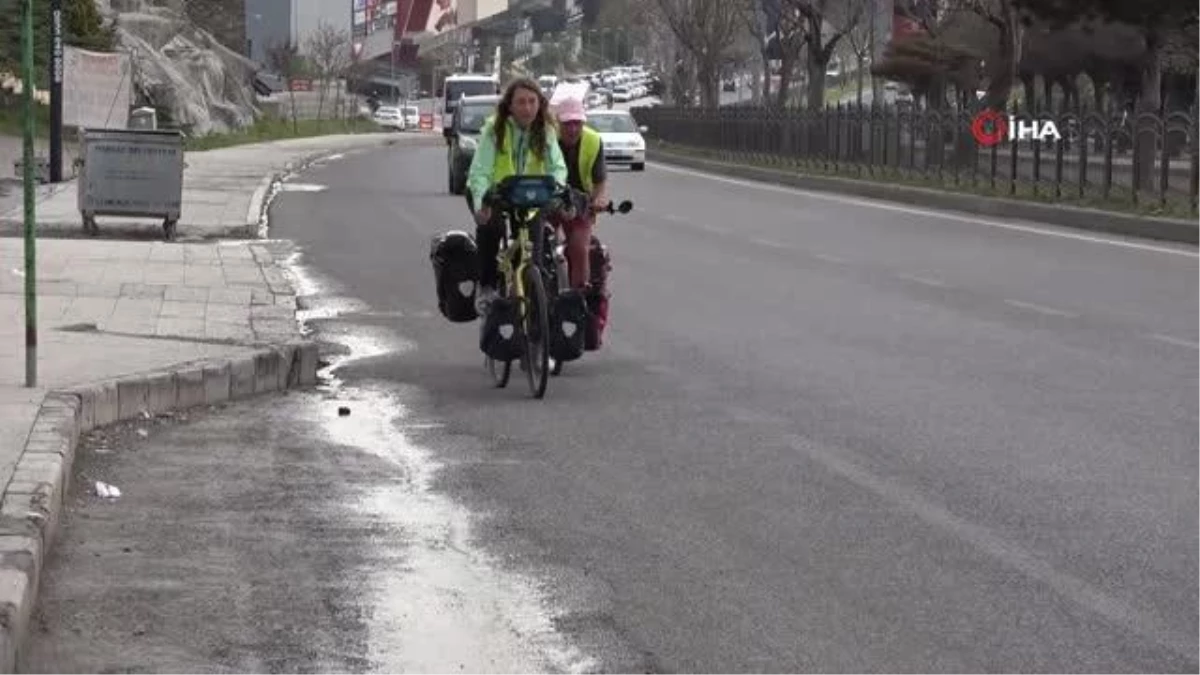 İsviçreli çift Türkiye\'de torunlarını ziyaret etmek için bisikletleriyle yola çıktı