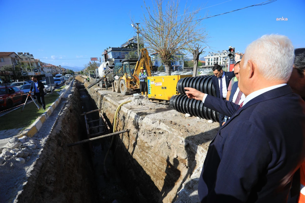 Muğla Büyükşehir Belediyesi 13 ilçede 604 bin metre kanalizasyon hattı yaptı