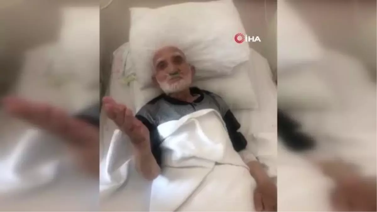 94 yaşındaki Ali Akgöz, hastanede tedavi gördüğü sırada oy kullanmak istedi
