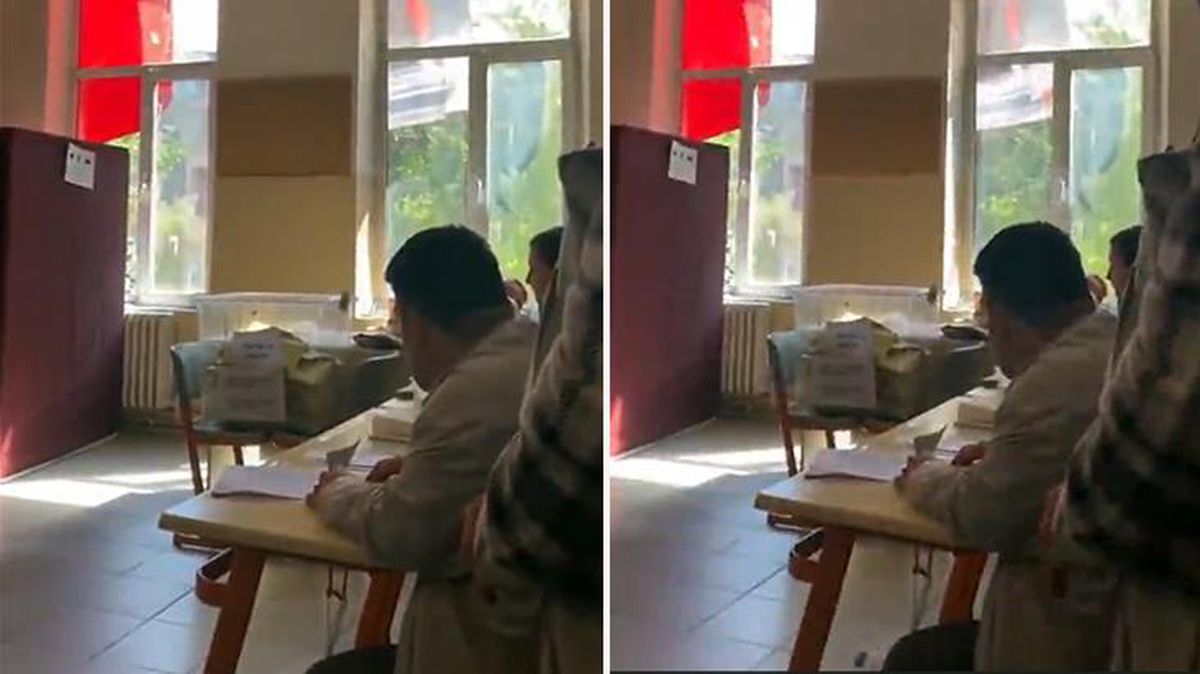 Oy kullanan vatandaşın mührü vurduğu anda çıkan ses gündem oldu: Bütün sinirini oradan aldı