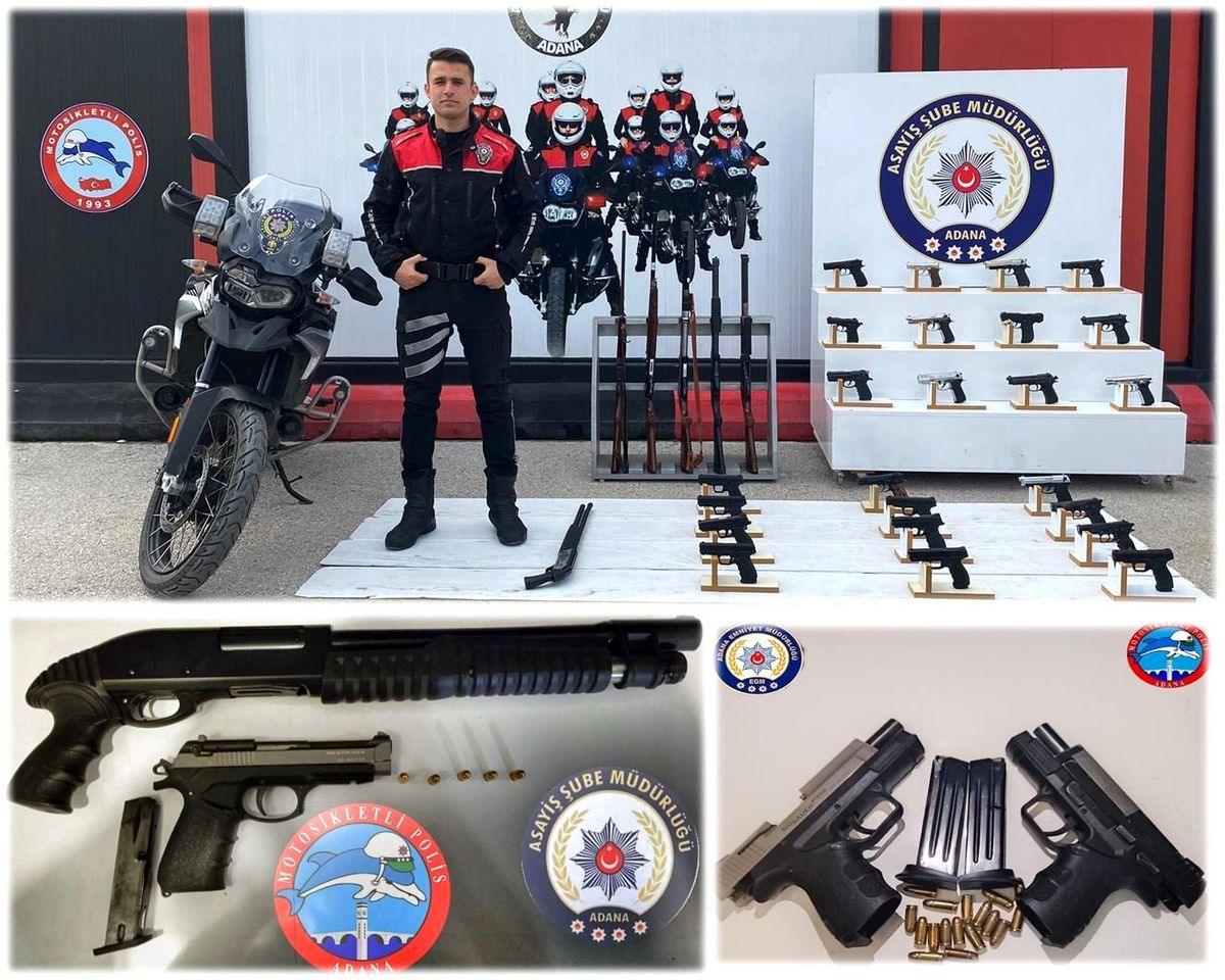 Adanada 101 Ruhsatsız Silah ve 382 Mermi Ele Geçirildi