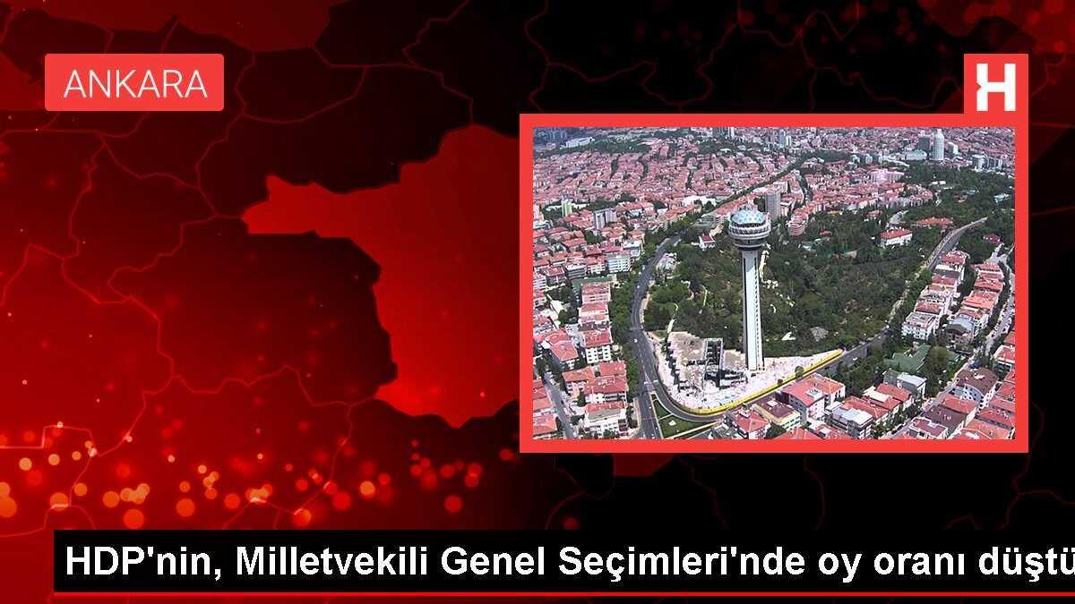 HDP'nin, Milletvekili Genel Seçimleri'nde oy oranı düştü