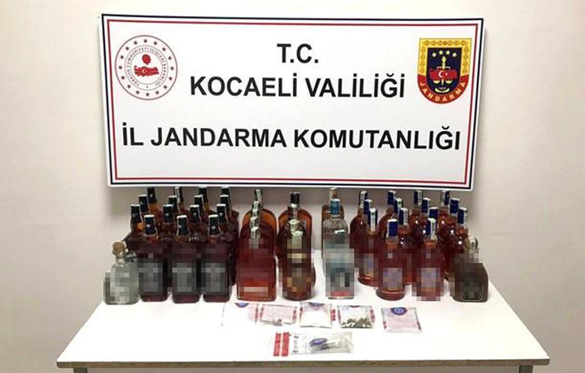 Kocaeli\'de Uyuşturucu ve Gümrük Kaçağı Alkol Operasyonu