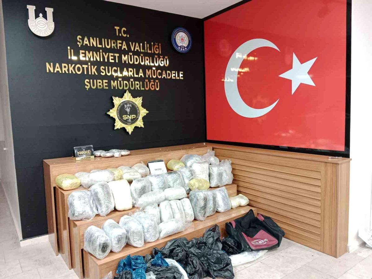 Şanlıurfa\'da 48 kilo uyuşturucu ele geçirildi