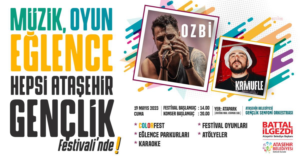 19 Mayıs, Ataşehir\'de Gençlik Festivali ile Kutlanacak