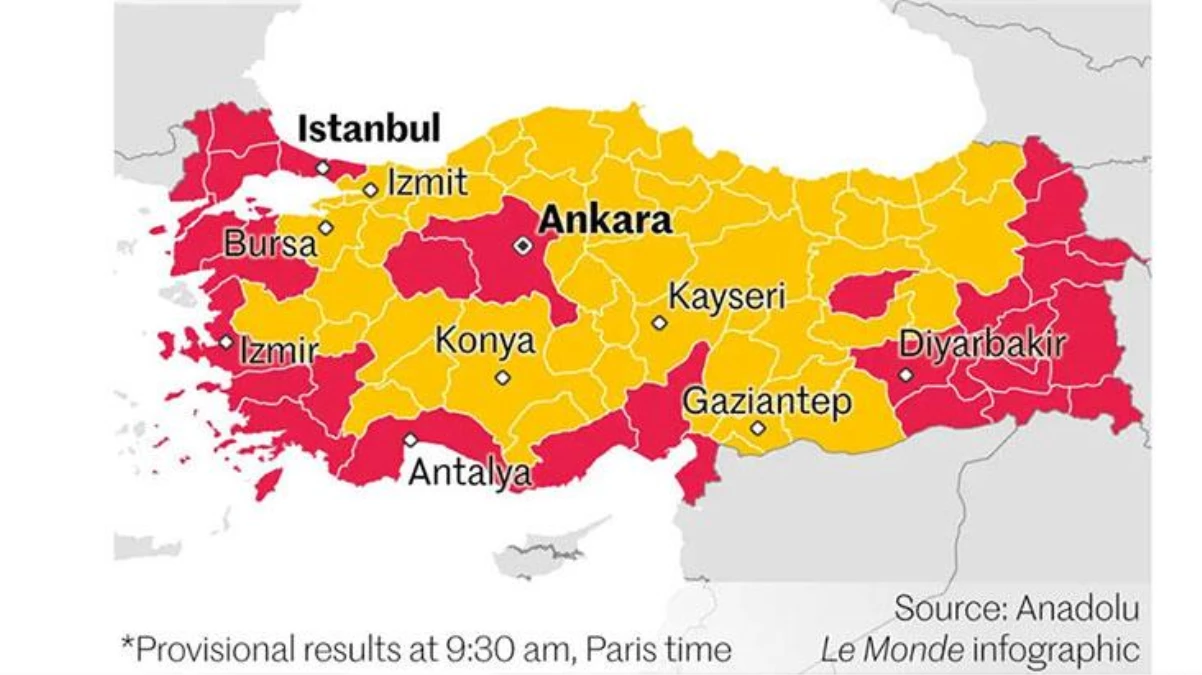 Le Monde, seçimler için kullandığı Türkiye haritasında yaptığı hatayla Yunanistan\'ı kızdırdı