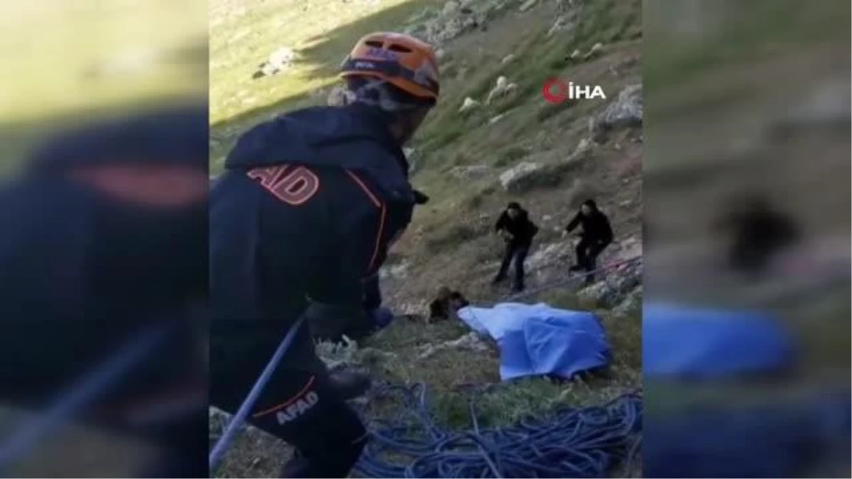Mardinde kayalık alandan düşen adam iki gün sonra yaralı kurtarıldı