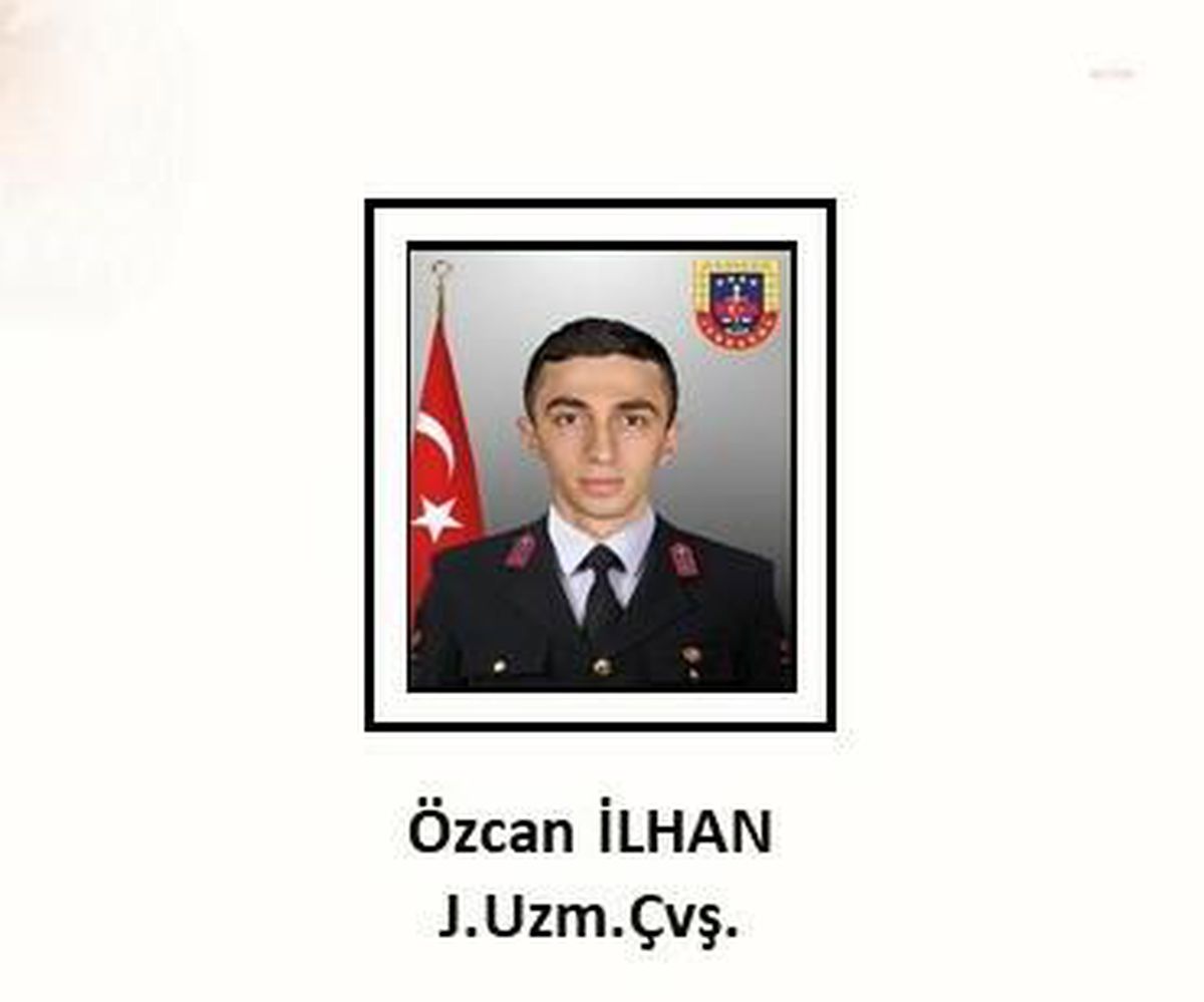 Msb: Jandarma Uzman Çavuş Özcan İlhan Şehit Oldu